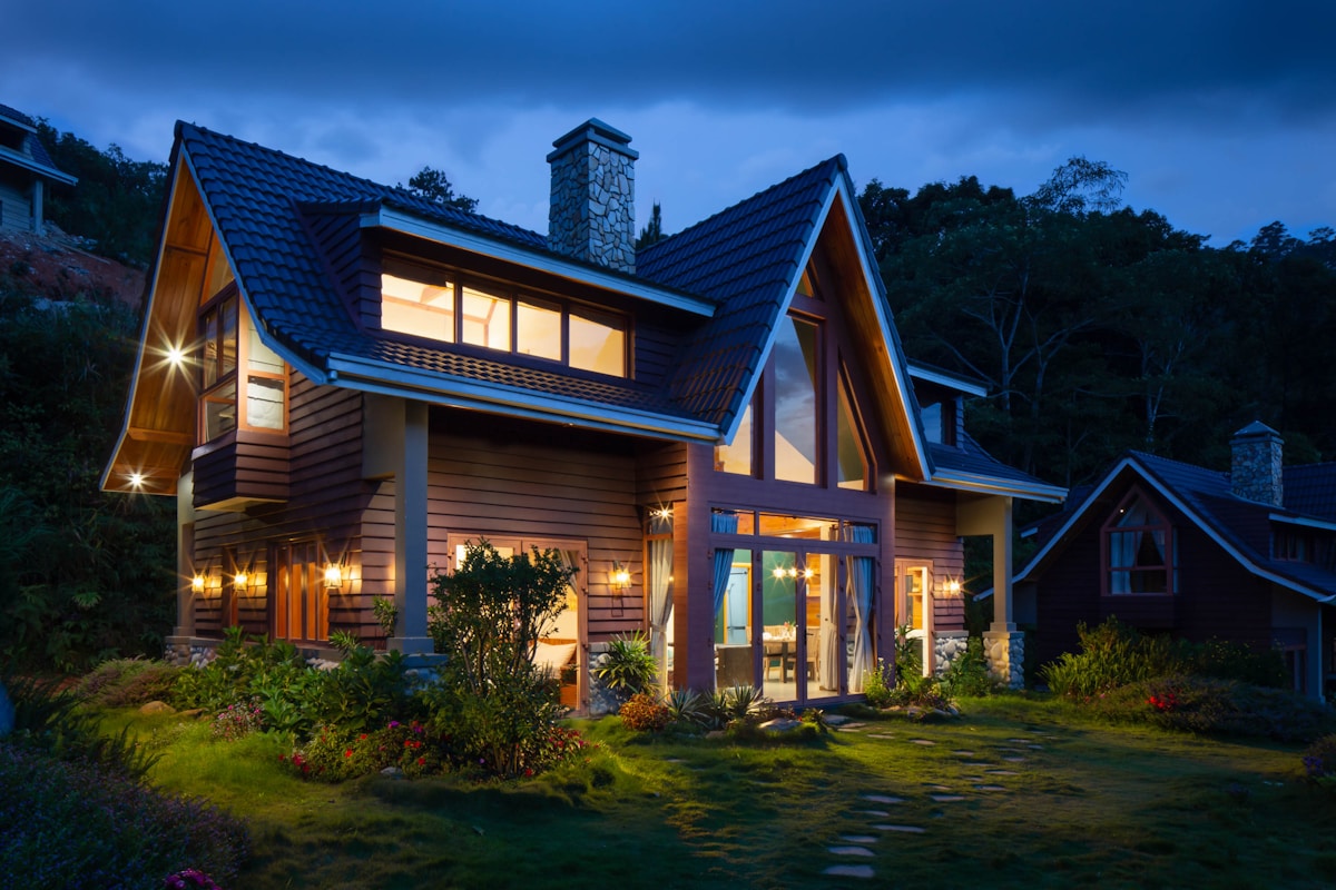 Safe and welcoming residential home exterior